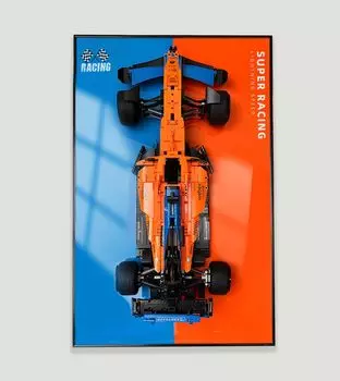 Sungvool LEGO 42141 F1 Technic McLaren Formula 1 гоночный автомобиль дисплей настенная доска для взрослых декоративная картина дисплей настенная доска для демонстрации модели LEGO