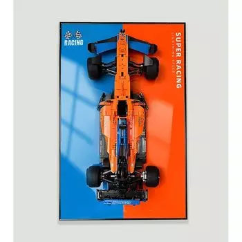 Sungvool Lego 42141 F1 техника mclaren формула 1 гоночный автомобиль демонстрационная настенная доска декоративные картины для взрослых демонстрационная настенная доска для модели lego