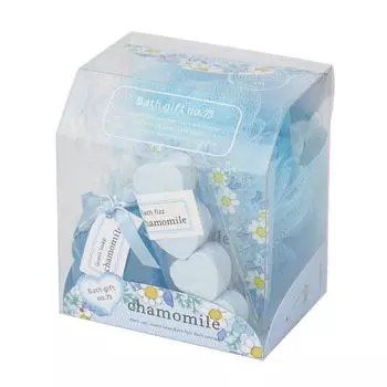 Sunherb Bath Gift 75 Chamomile bath set containing bath items and sponges with a sweet No. (Affordable gentle, scent)