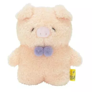 Sunlemon Fluffy Tatton Pig Pink S Stuffed Animal 13138cm P-8132