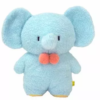 Sunlemon Fluffy Tatton Plush Toy M Elephant BL