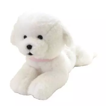 Sunlemon Knee Dog Bichon Frize S Stuffed Animal 19.814.230.8cm P-4132