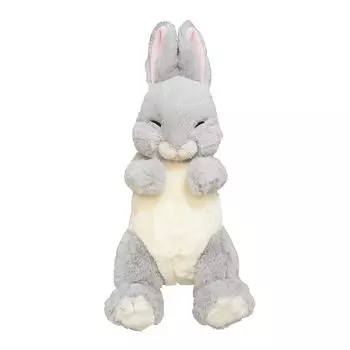Sunlemon Колено Кролик GY Спящий 17 x 14 x 36 см Мягкая игрушка Кролик Серый Животное P-9532 серый