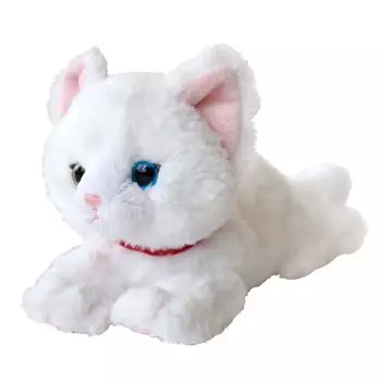 Sunlemon Кошка на коленях Разные глаза Белая SS 11 x 12 x 29см Мягкая игрушка P-8042