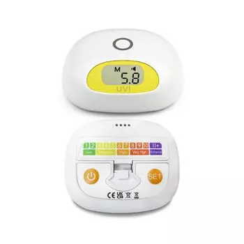 Sunlight UV index UV heart beep sound when no usage time limit meter, alarm, sunburned,