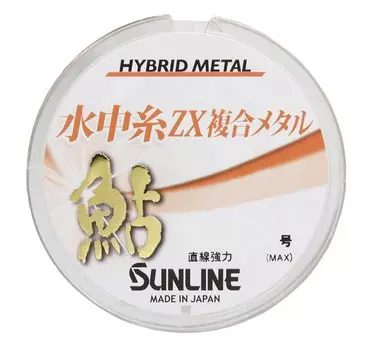 SUNLINE Ayu underwater thread ZX composite metal 12m roll single item size 0.08 оранжевый