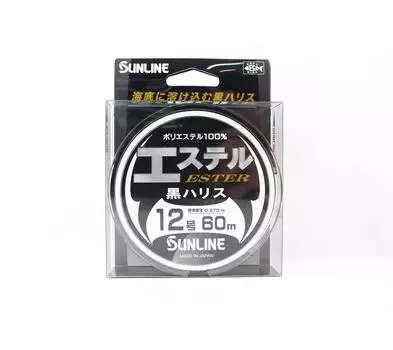 Sunline Ester Leader HG Black 60 м # 12 40 фунтов 0,57 мм (7044) чёрный