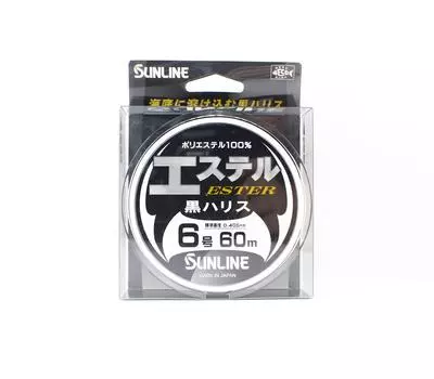 Sunline Ester Leader HG Черный 60 м #6 22 фунта 0,405 мм (7006) чёрный