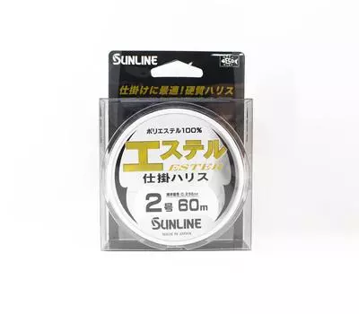 Sunline Ester Leader HG Clear 60 м #2 8 фунтов 0,235 мм (6870) чистый