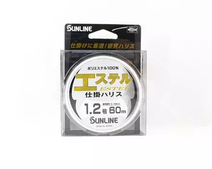 Sunline Ester Leader HG Clear 60 м # 1,2 5 фунта 0,185 мм (6856) чистый