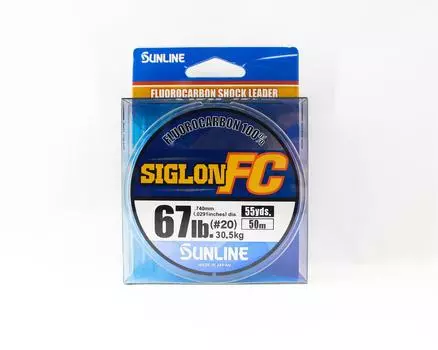 Sunline Fluorocarbon Leader Siglon FC 100% 50 м 67 фунтов Диаметр 0,74 мм (2057) чистый