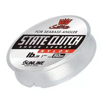 SUNLINE Leader Saltmate State Clutch Nylon 50m 10 40lb Clear No. чистый