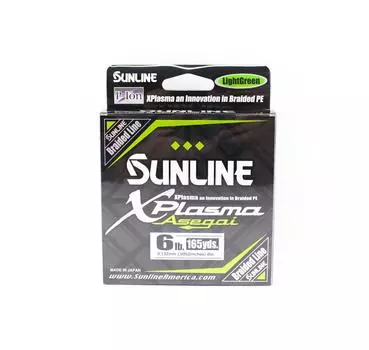 Sunline Леска PE Asegai Xplasma 165 ярдов PE 0.6 6 фунтов светло-зеленый (6650) светло-зеленый