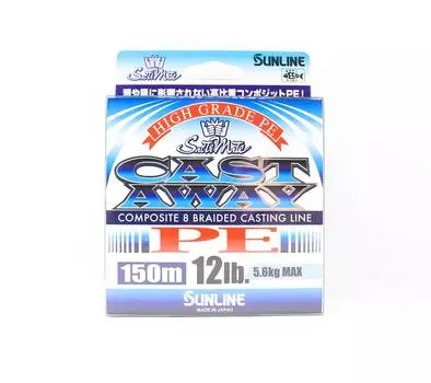 Sunline Леска PE забрасываемая 150м PE 1 12lb (4821) синий
