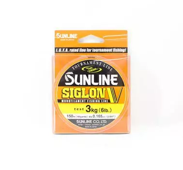 Sunline Monofilament Line Siglon V 150m 6lb Diameter 0.165mm (0437)