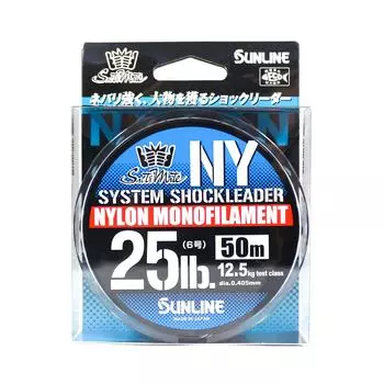 Sunline Nylon Leader NY System Shock Leader 50 м 25 фунтов (9291) чистый