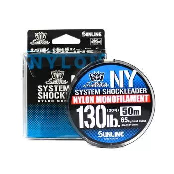 Sunline Nylon Leader NY System Shock Leader 50 м 130 фунтов (9390) чистый