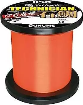 SUNLINE Нейлоновая леска Iso Special Technician Ishidai Kuchihiraki Dou 600m 22 Honishi Orange No. оранжевый