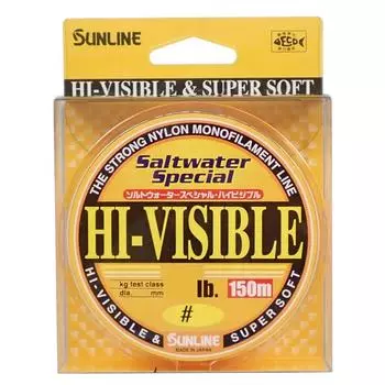 SUNLINE Nylon Line Salt Water Special High Visible 150m 3 12lb Majide Orange No. жёлтый