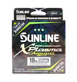 Sunline P.E Line Asegai Xplasma 165 ярдов P.E 1 10lb темно-зеленый (5103) темно-зеленого