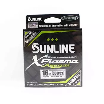 Sunline P.E Line Asegai Xplasma 330yds P.E 1.5 16lb темно-зеленый (6902) темно-зеленого