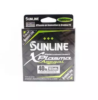 Sunline PE Line Asegai Xplasma 165 ярдов PE 4 40 фунтов Светло-зеленый (6698) светло-зеленый