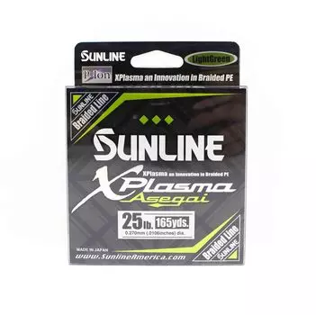 Sunline PE Line Asegai Xplasma 165 ярдов PE 2,5 25 фунтов Светло-зеленый (6674) светло-зеленый