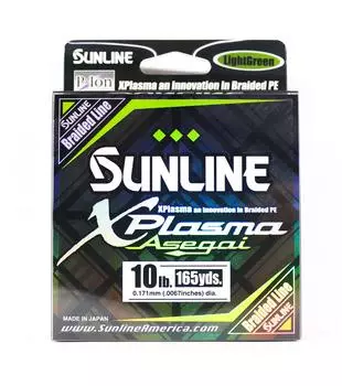 Sunline PE Line Asegai Xplasma 165 ярдов PE 1 10 фунтов светло-зеленый (5004) светло-зеленый