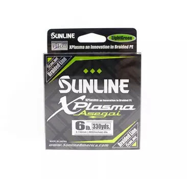 Sunline PE Line Asegai Xplasma 330 ярдов PE 0,6 6 фунтов Светло-зеленый (6711) светло-зеленый