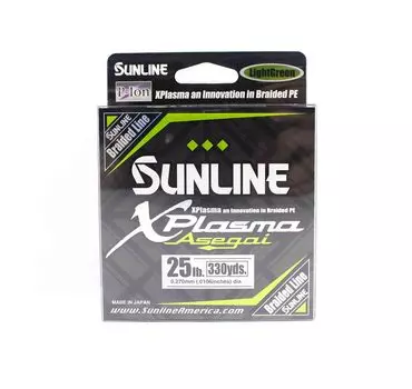 Sunline PE Line Asegai Xplasma 330 ярдов PE 2,5 25 фунтов Светло-зеленый (6780)