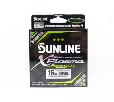 Sunline PE Line Asegai Xplasma 330 ярдов PE 1,5 16 фунтов Светло-зеленый (6759) светло-зеленый