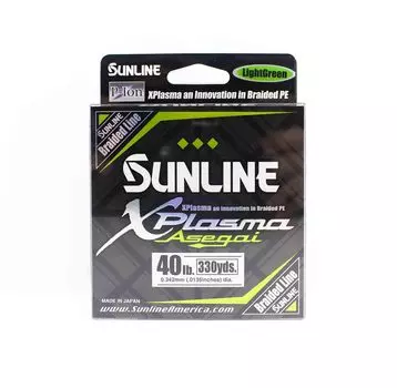 Sunline PE Line Asegai Xplasma 330 ярдов PE 4 40 фунтов Светло-зеленый (6803) светло-зеленый