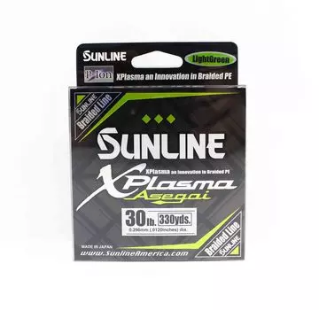 Sunline PE Line Asegai Xplasma 330 ярдов PE 3 30 фунтов Светло-зеленый (6797) светло-зеленый