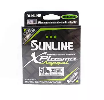 Sunline PE Line Asegai Xplasma 330yds P.E 5 50lb Светло-зеленый (6810) светло-зеленый