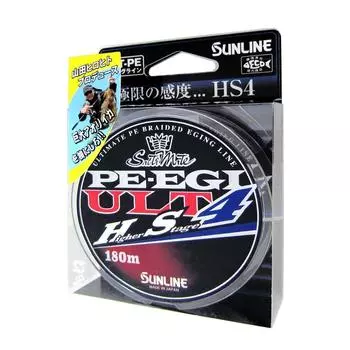 SUNLINE PE Line Salt Mate PE Egi ULT HS4 180м 4 шт. Светло-Зеленый Нет. 1.2 9.2кг Белый, Розовый,