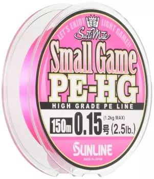 SUNLINE PE Line Salt Mate Small Game HG 150m Sakura Pink 0.15 2.5lb