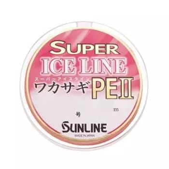 SUNLINE PE Line Super Ice Line Smelt PE II 60m 3 pieces 3 colors No. 0.2