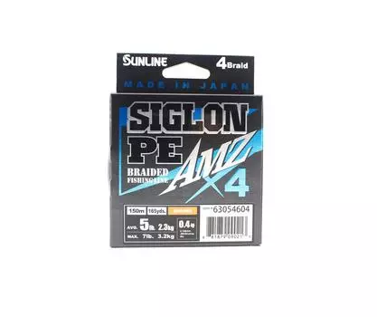 Sunline PE Line X4 Siglon AMZ 150M PE 0,4 5 фунтов Оранжевый (0213) оранжевый