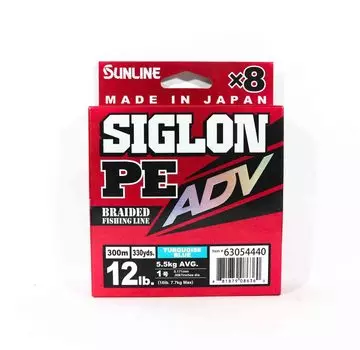 Sunline PE Line X8 Siglon Advance 300M PE 1 12 фунтов синий (6360) бирюзовый синий