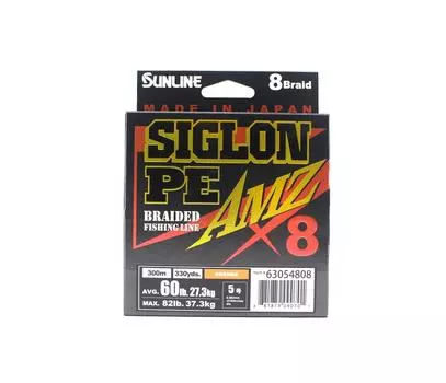 Sunline PE Line X8 Siglon AMZ 300 м PE 5 60 фунтов Оранжевый (0701) оранжевый