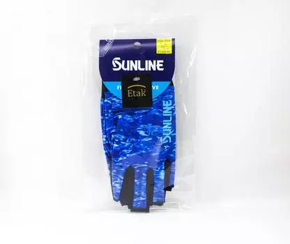 Sunline SUG-703 Солнцезащитные перчатки 5 вырезов, синие, размер XL (7726)