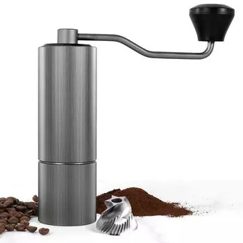 Sunnecko Coffee Manual Hand Coffee Stainless Steel 36 Levels Adjustable Capacity Includes Easy to Easy to Home Use Mill, Grind, Grinder, Mortar,