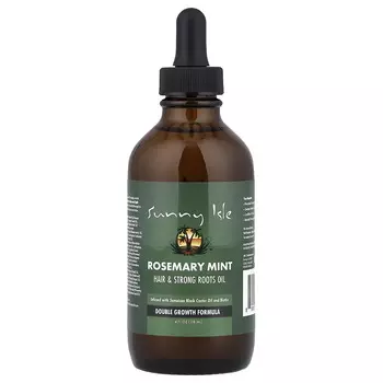 Sunny Isle Розмарин Мята, Масло для волос и корней, 4 жидких унции (118 мл)