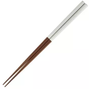 Sunny Life Design Chopsticks Antibacterial Finish Dishwasher Safe 23cm Colon Tip White Made in Japan 264444 Wakasa-nuri