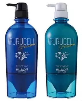 Sunny Place Apple Cell Premium Shampoo 700mL Treatment 700g Set +