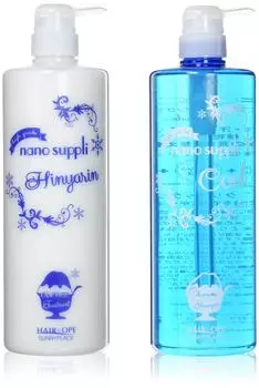 Sunny Place Hair Operation Nano Cleansing Shampoo Cool 1000ml Nano Hinyarin Treatment Cool 1000ml 1 piece assorted (COOL, Type) & (COOL, Type)