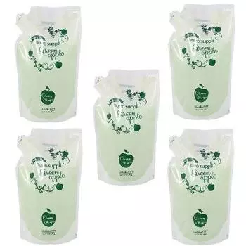 Sunny Place Nano Supplement Очищающий шампунь для волос Зеленое яблоко 800 мл [Набор 5] (Пополнение)