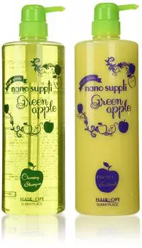 Sunny Place Nano Supplement Очищающий шампунь-кондиционер Яблоко 1000 мл Набор бутылок и