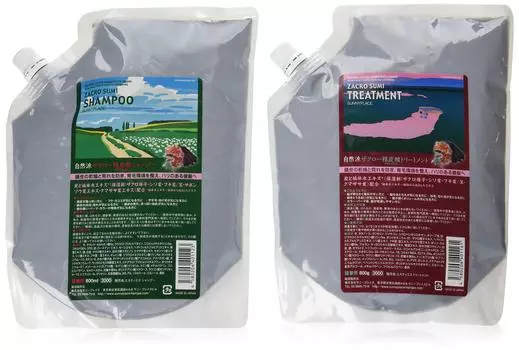 Sunny Place Pomegranate Gaspified 800 мл Сменный набор Шампунь/Лечение