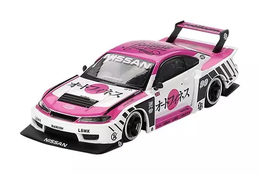 Sunrich MINI GT Nissan Silhouette Silvia S15 2023 SEMA Auto Finesse Готовый продукт LB-Super (Правая ручка)